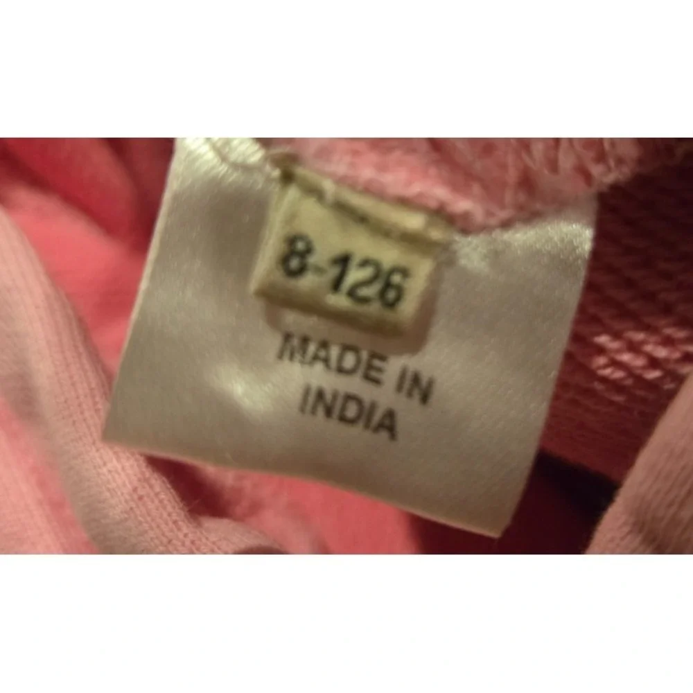 Zadig‎ & Voltaire Hoodie Girls 8 (M) Pink Justin Hear Embrodiered Logo Pullover